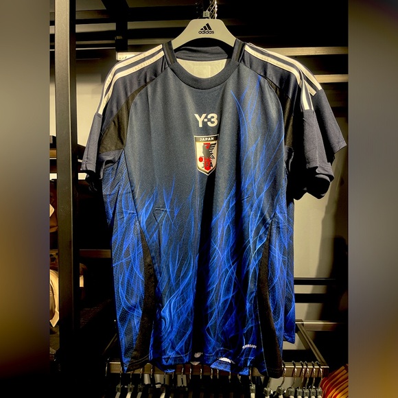 NEW Y-3 Adidas Japan 2024 Authentic Home Soccer Jersey FAN version Moto sweat - Picture 1 of 6